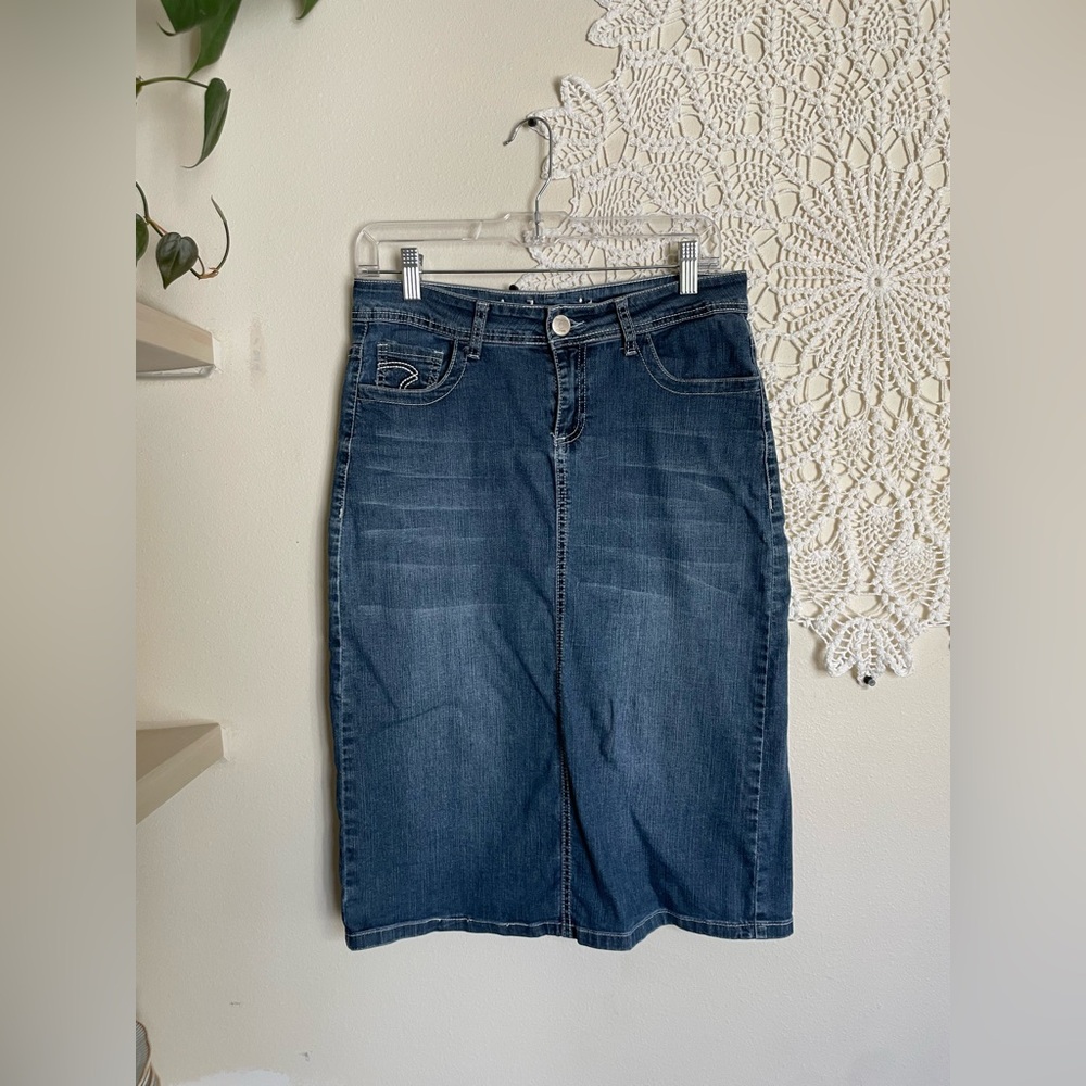 Inherit Denim Midi Skirt